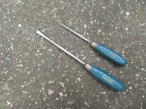 1960's LOT OF 2 GERMAN SMALCALDA FLAT SCREWDRIVER CLASSIC CAR TOOL KIT  PORSCHE - Picture 1 of 8