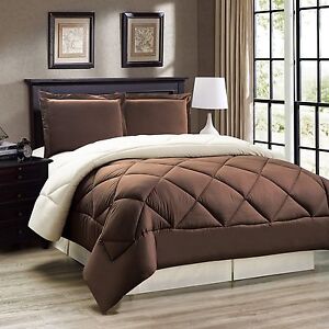 Down Alternative Reversible Comforter Set Twin, Full Queen or King Size