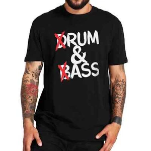Funny Drum And Bass T Shirt Rum And Ass Lovers Jokes Y2k Short Sleeve - Picture 1 of 28