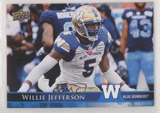 2021 Upper Deck CFL Blue Willie Jefferson #155