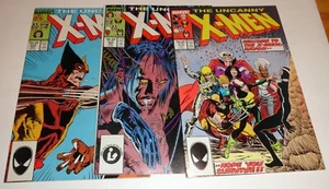 UNCANNY X-MEN  #219,220,222 SILVESTRI WOLVERINE VS SABRETOOTH 9.0/9.2  1987 - Picture 1 of 1