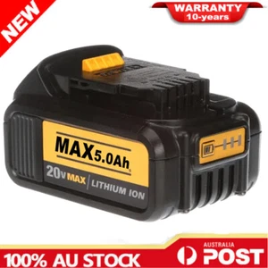 For DEWALT 18V XR 5.0Ah DCB184 Li-Ion Slide Battery DCB182 DCF885 DCB200 - Picture 1 of 10