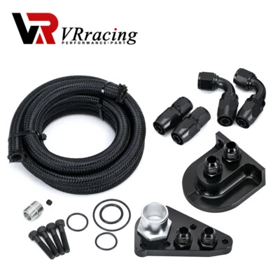 Kit de reubicación de filtro de aceite Billet para 96-10 Ford 4,6 L 5,4 L Mustang GT F150 F250 Foto 1 de 4