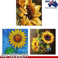 20X20cm Frameless Oil Paint By Numbers Sunflower Paint Canvas Picture Crafts Kit