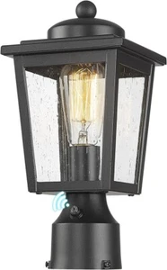 Outdoor Post Lights, Lamp Post Light Fixture Black Finish, Waterproof and Ant... - Picture 1 of 8