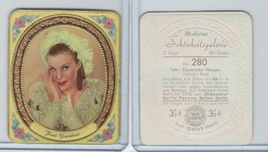 G14-15-2a Garbaty, Modern Beauties, Brown, 1937, #280 Joan Gardner