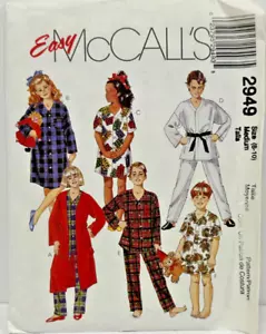 McCall's Easy 2949 Patrón de Costura Vestido Infantil Pijama MED 8 de Colección 2000 - Imagen 1 de 5