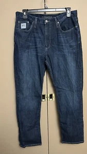 Jeans Cinch para hombre 36x32 etiqueta plateada lavado oscuro pierna recta occidental MB98034007 - Imagen 1 de 15
