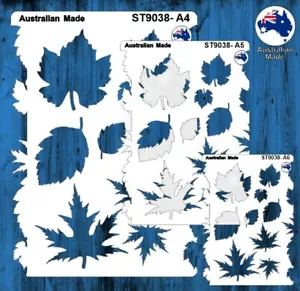 Stencils, Masks for Scrapooking, Cardmaking - ST9038 Leaves, A4, A5, A6 - Picture 1 of 6
