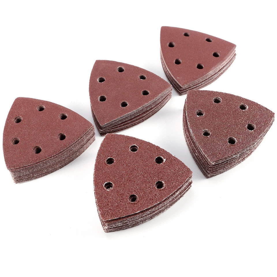 EETOOLS 100 Sanding Sheets Bosch PSM 100A Detail Palm Sander 40 60 80 100 120 Grit 90mm