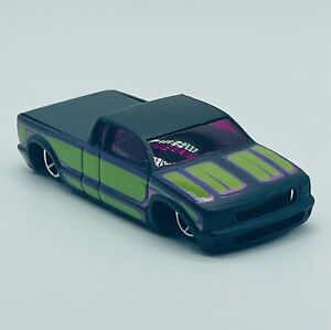 Hot Wheels 2007 Mystery Cars Release STEEL FLAME VHTF Green/Purple/Black 1:64