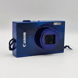 Cámara digital compacta Canon IXUS 500HS 10,1 MP en azul (funciona) (P1) NS#8745 - Imagen 1 de 8