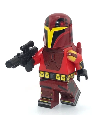 The Mandalorian Warrior Custom Printed on official LEGO Star Wars W/CAC helmet - Image 1 of 4
