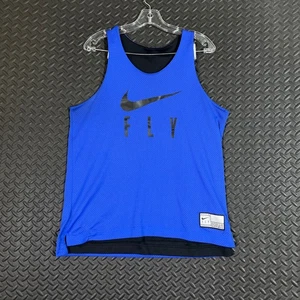 Vintage Nike Fly blau schwarz wendbares ärmelloses Tank Trikot Herren Gr. M - Bild 1 von 9