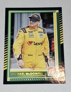 2025 Donruss Racing Michael McDowell Black Numbers 04/34 - Picture 1 of 2