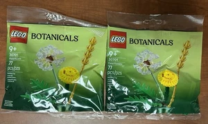 LOT (2) Poly bags LEGO Field Flowers Set 30701, New/Sealed - Picture 1 of 2