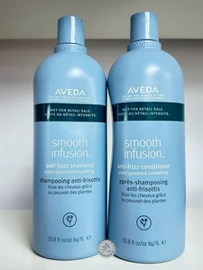 Aveda Smooth Infusion Anti Frizz Shampoo and Conditioner - Liter / 33.8 oz - Picture 1 of 1