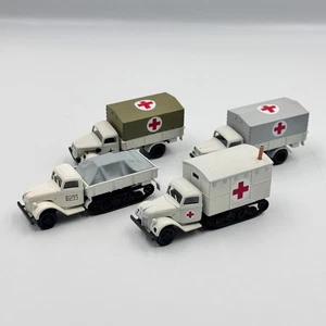 Cars Collection (4 pcs) Snowbound MedEvac Column German Army scale 1/87 (H0) - Picture 1 of 10