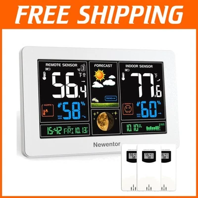 Indoor Outdoor Thermometer with Barometric Pressure - Image 1 of 4