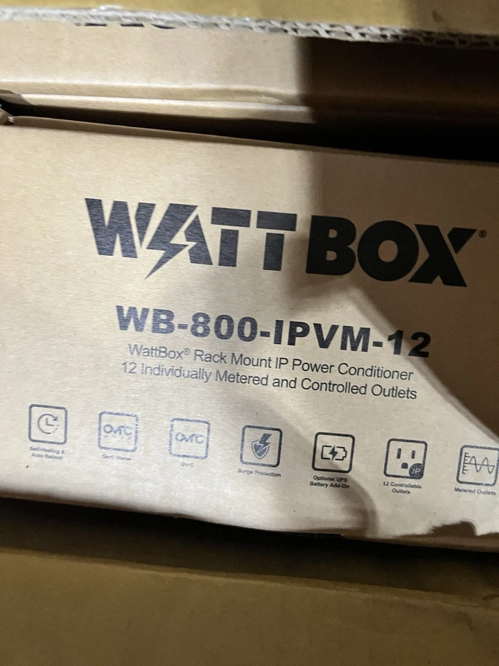 WattBox WB-800-IPVM-12 Power Conditioner