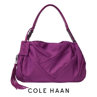 Bolso Cartera Hobo Cole Haan Maria Sharapova Púrpura Triple Cremallera Foto 1 de 4