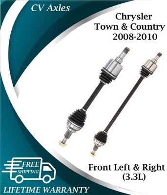 Nuevos ejes CV delanteros OE para Chrysler Town & Country 2008-2010 garantía de por vida Foto 1 de 4