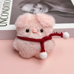 Cute Plush Pig Keychain Creative Sunglasses Pig Keychain Bag Decoration Gift _yi - Picture 1 of 23