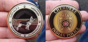 Cherokee Indian Police NC K9 Police Dept Challenge Coin - Picture 1 of 1