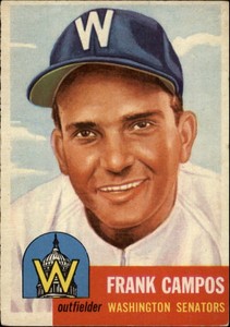 1953 Topps #51 Frank Campos DP - EX