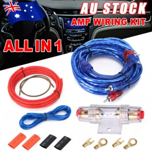 Car Amplifier Wiring Kit Audio Subwoofer Sub Power 1200W AMP RCA Cable AGU FUSE - Picture 1 of 12