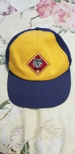 CUB SCOUTS WOLF BASEBALL CAP YELLOW & BLUE HAT S/M ADJUSTABLE BSA - Picture 1 of 7