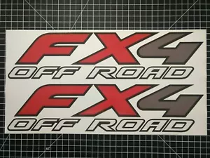 Vinyl Decal (2) FX4 OFF ROAD Sticker Truck Bed Side Replacement, Fit Ford - Picture 1 of 2