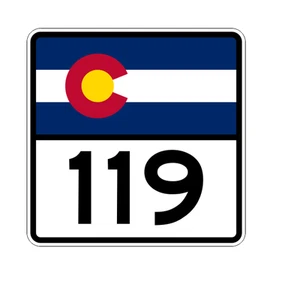 Colorado State Highway 119 Sticker Decal R1847 Highway Sign - Bild 1 von 1