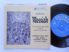 Malcolm Sargent Handel Messiah EP Columbia SEL1655 EX/EX 1959 picture sleeve has