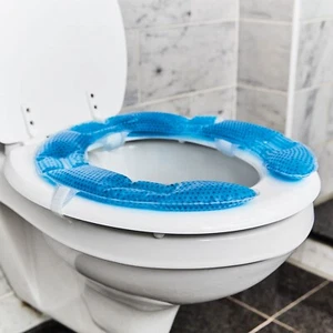 Comfort Gel Toilet Seat Pad Easy Clean Easy Fit Elasticated Straps - Picture 1 of 4
