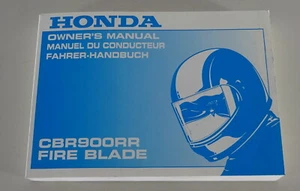 Betriebsanleitung / Owner´s Manual Honda CBR 900 RR Fire Blade Baujahr 2000  - Bild 1 von 2