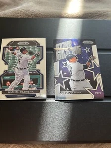 2022 Panini Prizm Star Gazing Insert #6 Miguel Cabrera - Detroit Tigers + Base - Picture 1 of 2