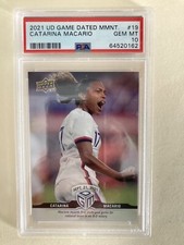 Catarina Macario 2021 Upper Deck Game Dated Moments Rookie #19 PSA 10 Pop 7