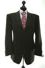 Harris Tweed Jacket Suit 27 Green Olive Herringbone Single Row 3-knopf Like New