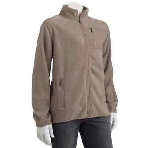 New Croft & Barrow Men's Full-Zip Arctic Brushed Fleece Woven Jacket, Beige XXL - Picture 1 of 1