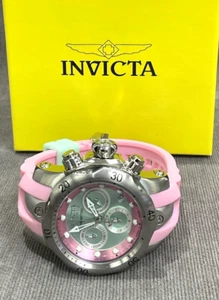 INVICTA Venom Lady 1000m Pink Colored Chrono Quartz 41.5mm Women's Watch 19567 - Picture 1 of 6