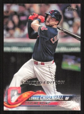 Cartão 2018 Topps LONNIE CHISENHALL edição limitada CLEVELAND INDIANS feito em 1.000 - Imagem 1 de 2