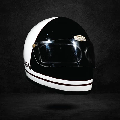 SALE VINTAGE CUSTOM HELMET TWINEYES NASA FOR CAFERACER BOBBER CHOPPER MOTORCYCLE - Image 1 of 4
