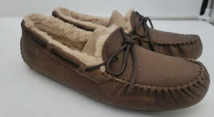 UGG Men's Size 12 Olsen Slipper Loafers Full Grain Leather Wool - Picture 1 of 21