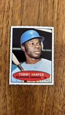 1971 BAZOOKA BASEBALL TOMMY HARPER CARD (NO #/HAND CUT) - MILWAUKEE BREWERS