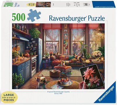 RAVENSBURGER PUZZLE*500 TEILE LARGE*COZY BOHO STUDIO*RARITÄT*NEU+OVP