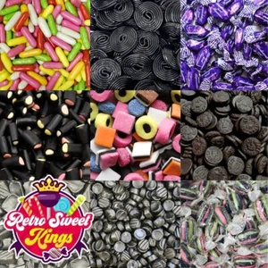 Liquorice Sweets Traditional Retro Pick N Mix Allsorts Easter Fathers Day - Picture 1 of 21