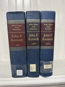 Public Papers of the Presidents JOHN F KENNEDY 3 Volumes Complete (1961-1963) - Picture 1 of 9