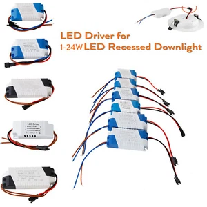 LED Driver For LED Recessed Ceiling Down Lights AC to DC Power 1W-5W-10W to 24W - Picture 1 of 12