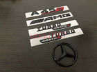 Gloss Black A45S AMG TURBO 4MATIC+ and Rear Star replacement Badge W177 Hatch